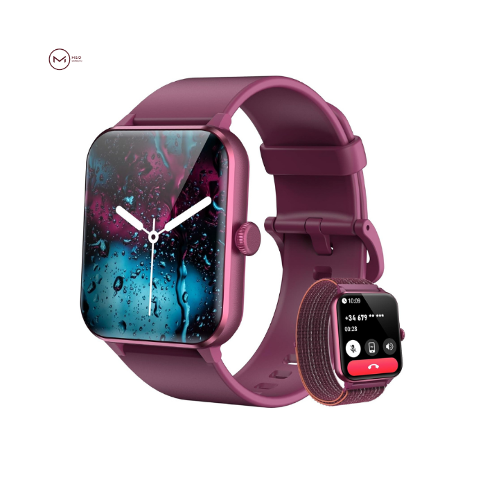 تصویر  ساعت هوشمند بلک‌ویو - Blackview Smartwatch (مدل R50 در رنگ‌های مشکی و شرابی)