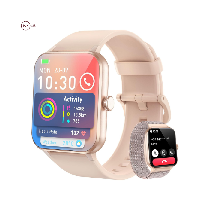 تصویر  ساعت هوشمند بلک‌ویو - Blackview Smartwatch (مدل R50 در رنگ‌های طوسی، گلبهی مایل به صورتی و آبی)