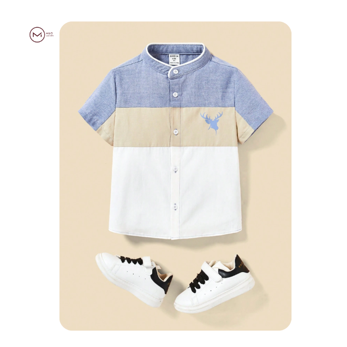 تصویر  پیراهن پسرانه SHEIN Young Boy