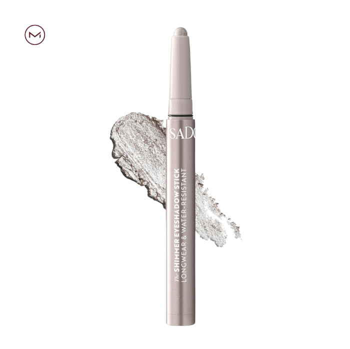 تصویر  سایه چشم و خط چشم ۳ در ۱ ضد آب با قابلیت هایلایترIsaDora شماره 40 نقره ای