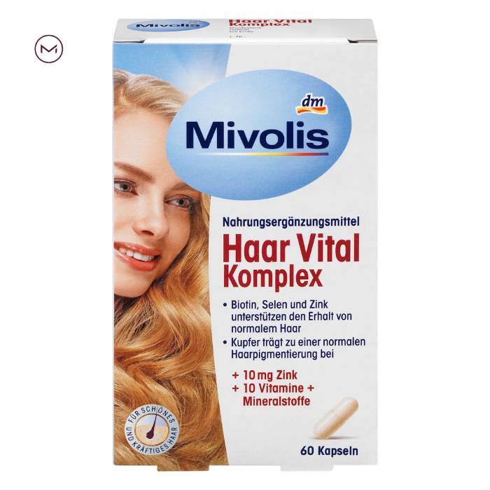 تصویر  کپسول تقویت مو میوولیس – Mivolis Haar Vital Komplex Kapseln